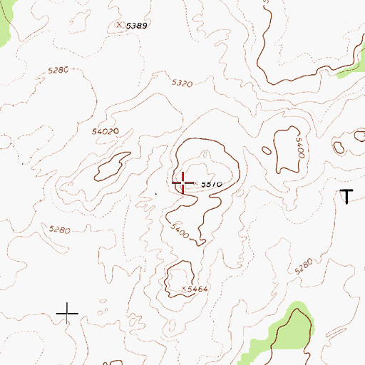 Topographic Map of The V, UT