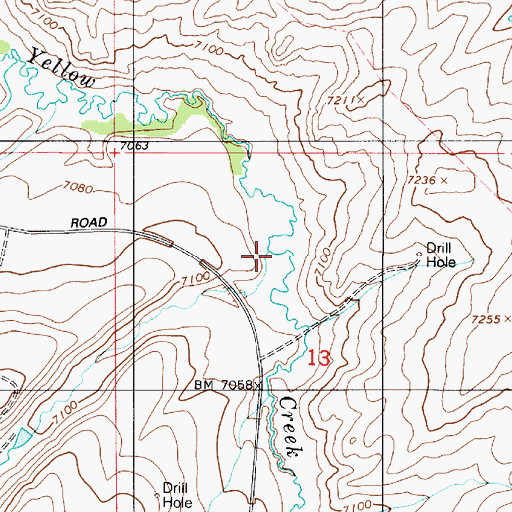 Topographic Map of Thief Creek, UT