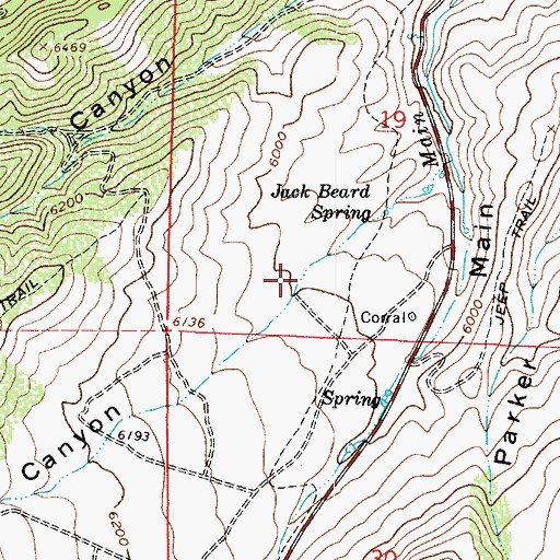 Topographic Map of Thomas Canyon, UT