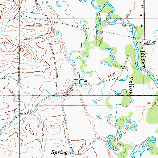 Topographic Map of Thomas Canyon, UT