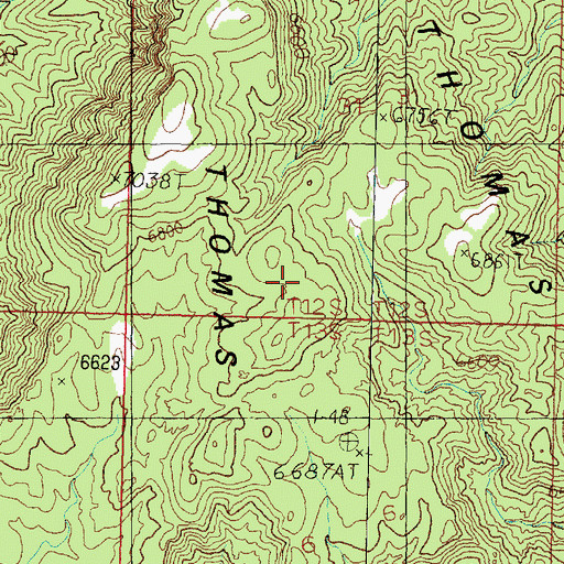 Topographic Map of Thomas Range, UT