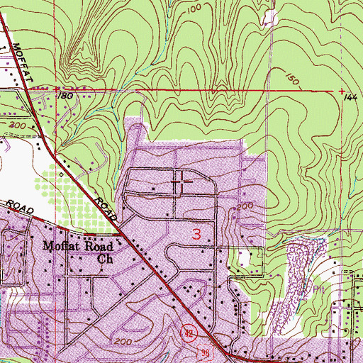 Topographic Map of Forest Highlands, AL