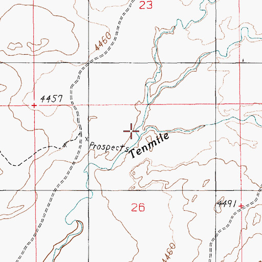 Topographic Map of Thompson Wash, UT