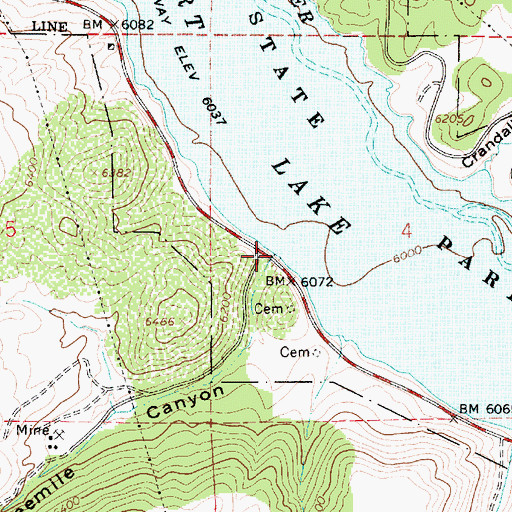 Topographic Map of Threemile Canyon, UT