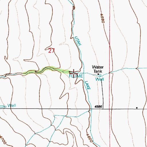 Topographic Map of Tickville Gulch, UT
