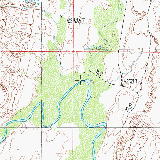 Topographic Map of Tidwell Draw, UT