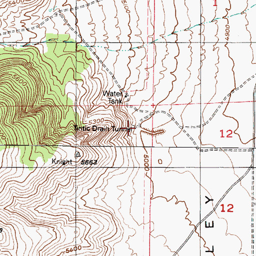 Topographic Map of Tintic Drain Tunnel, UT