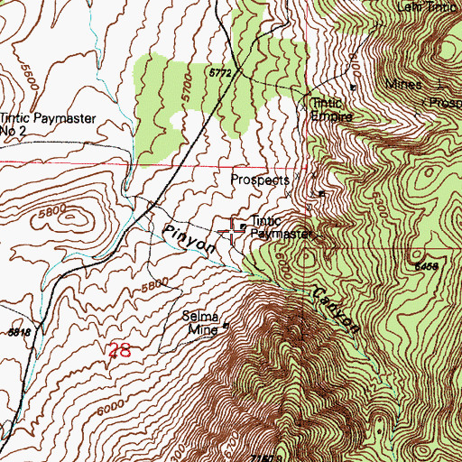 Topographic Map of Tintic Paymaster, UT