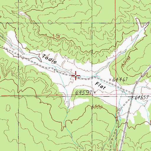 Topographic Map of Todie Flat, UT