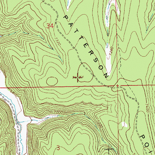 Topographic Map of Tom Patterson Point, UT