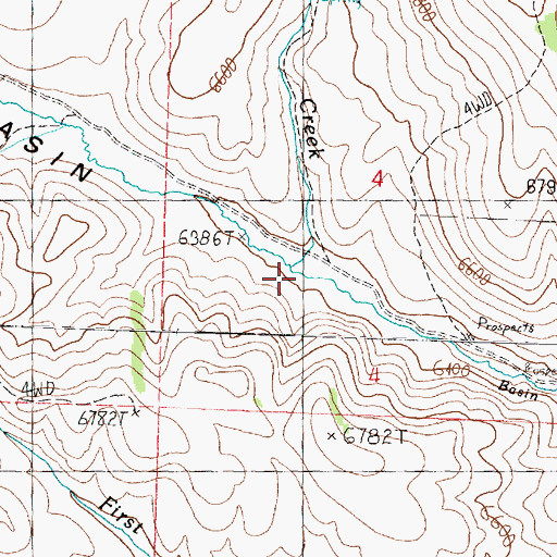 Topographic Map of Tom Sherry Creek, UT
