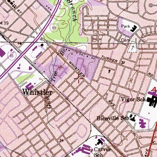 Topographic Map of Friendship Baptist Church, AL