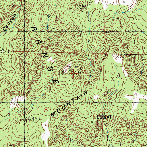 Topographic Map of Topaz Mountain, UT