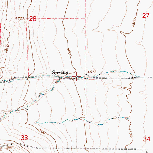 Topographic Map of Toponce Canyon, UT