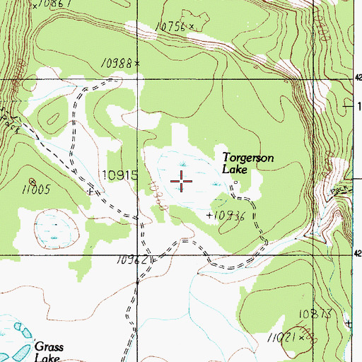 Topographic Map of Torgerson Lake, UT