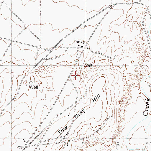 Topographic Map of Tow Gray Spring, UT