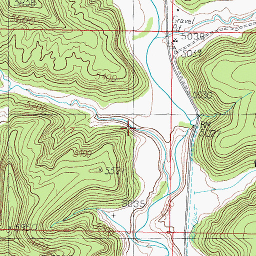 Topographic Map of Trail Canyon, UT