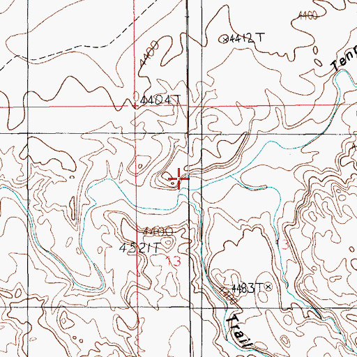 Topographic Map of Trail Canyon, UT