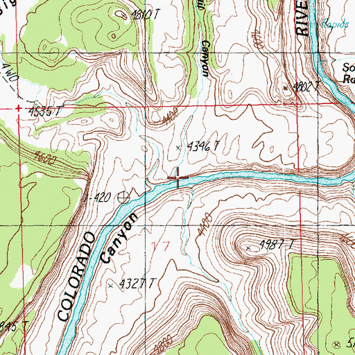 Topographic Map of Trail Canyon, UT