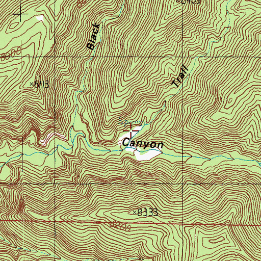 Topographic Map of Trail Canyon, UT