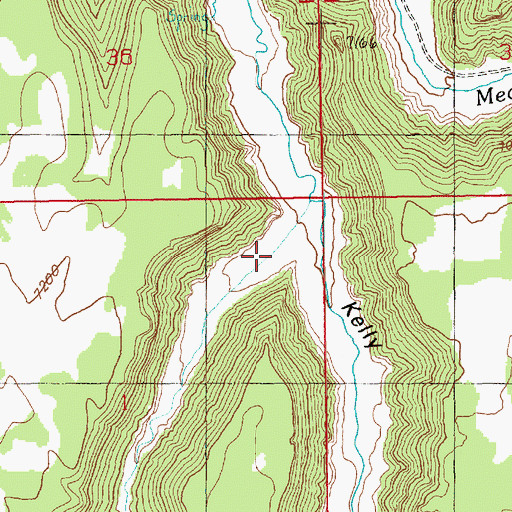 Topographic Map of Trail Canyon, UT