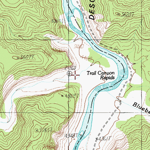 Topographic Map of Trail Canyon, UT