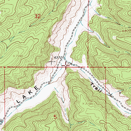Topographic Map of Trail Canyon, UT
