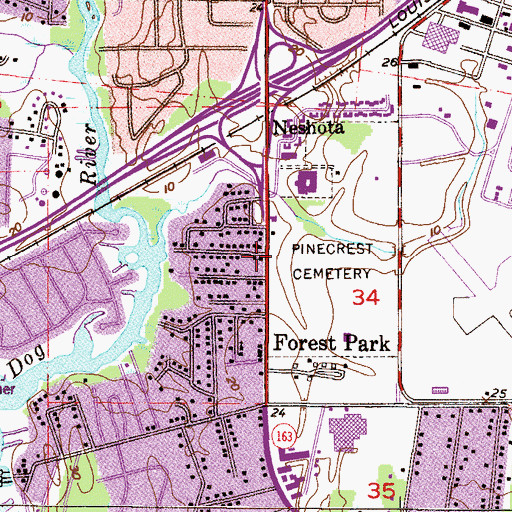 Topographic Map of Fulton Road Baptist Church, AL