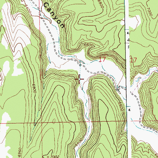 Topographic Map of Trap Canyon, UT