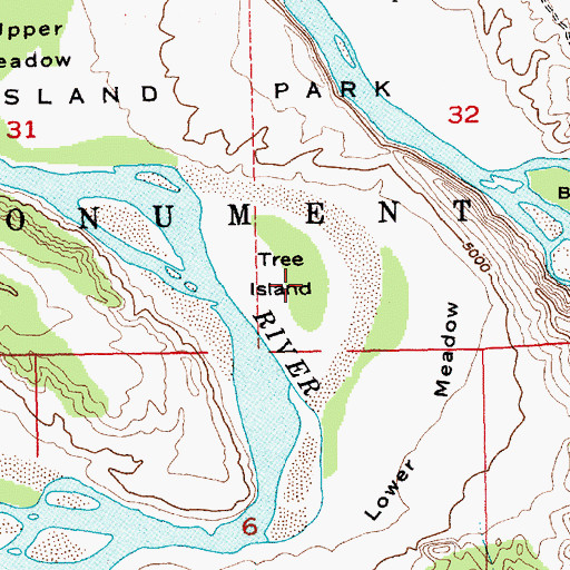 Topographic Map of Tree Island, UT