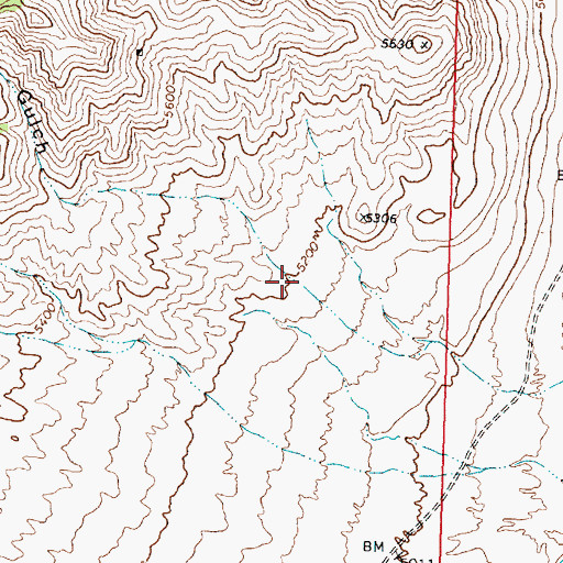 Topographic Map of Tribune Gulch, UT