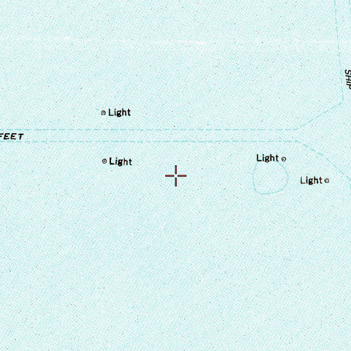Topographic Map of Gaillard Island, AL