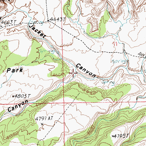 Topographic Map of Tub Canyon, UT