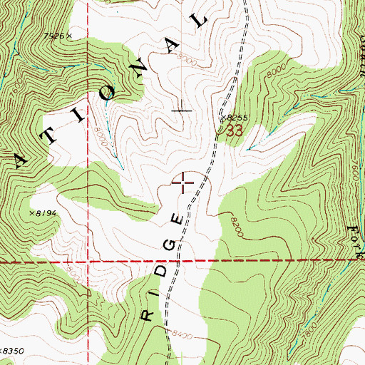 Topographic Map of Tub Ridge, UT