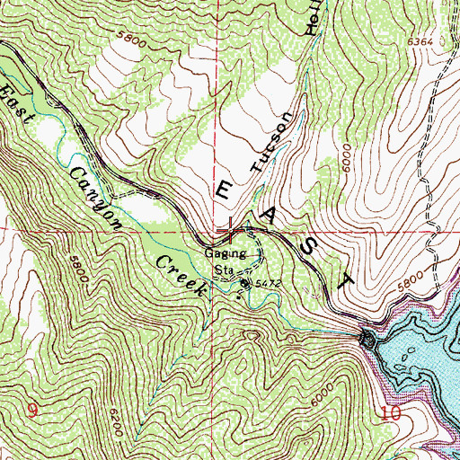 Topographic Map of Tucson Hollow, UT