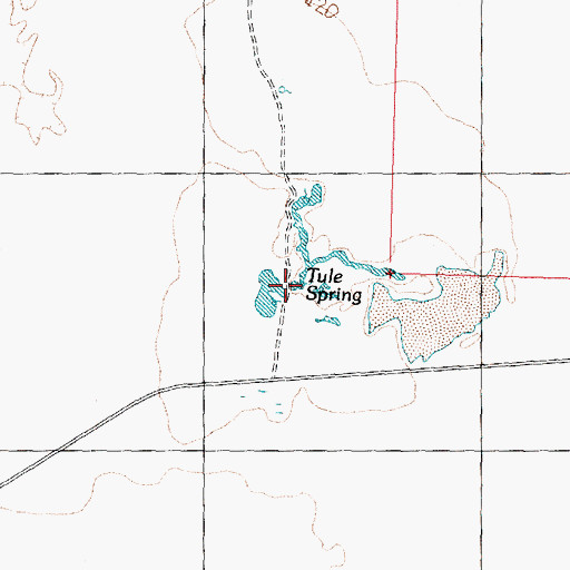 Topographic Map of Tule Spring, UT