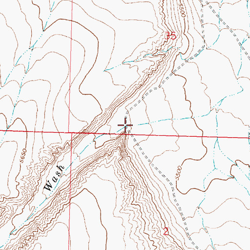 Topographic Map of Turkey Wash, UT