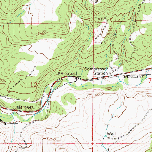 Topographic Map of Turner Hollow, UT