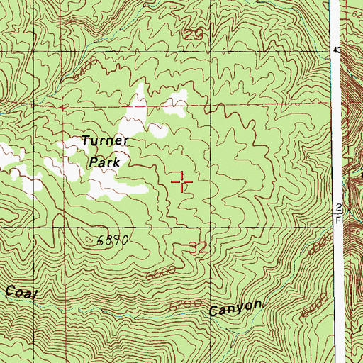 Topographic Map of Turper Park, UT
