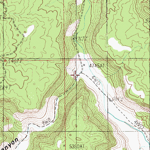 Topographic Map of Turtle Canyon, UT