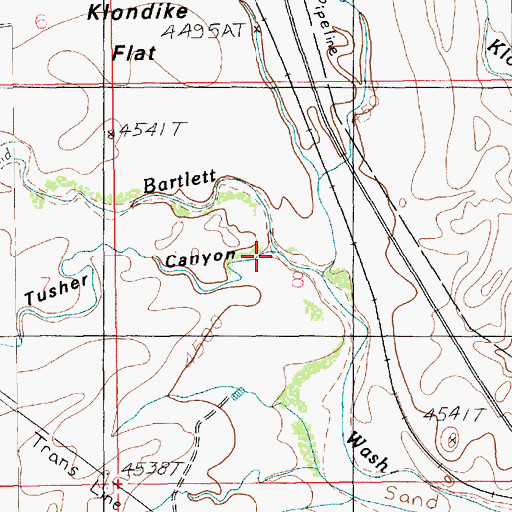 Topographic Map of Tusher Canyon, UT