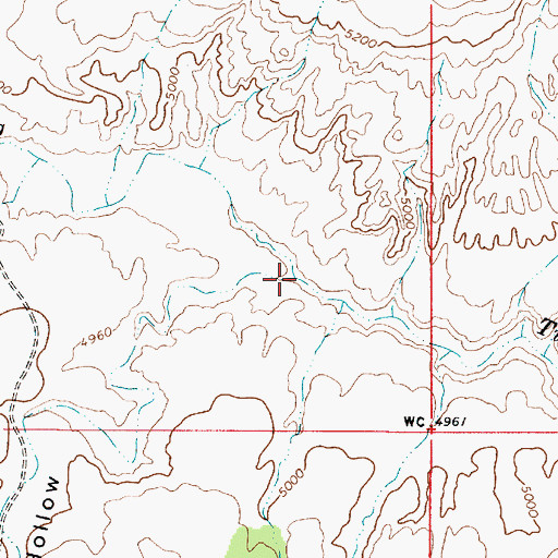 Topographic Map of Twentymile Wash, UT