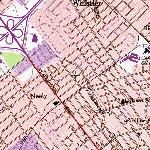 Topographic Map of Goodwill Missionary Baptist Church, AL