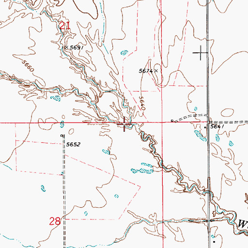 Topographic Map of Twin Peaks Wash, UT