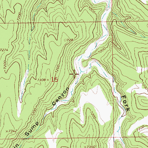 Topographic Map of Twin Sump Canyon, UT