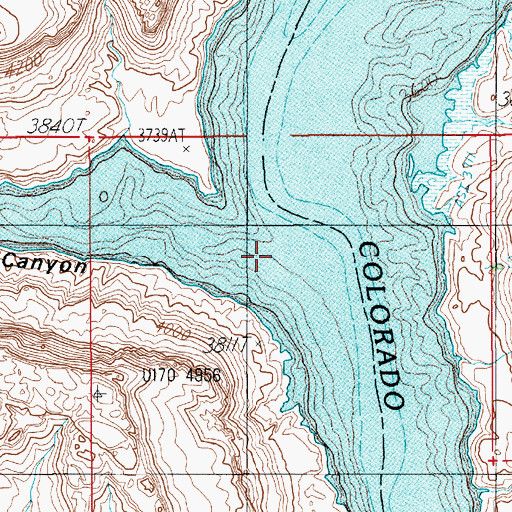 Topographic Map of Twomile Canyon, UT