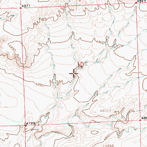 Topographic Map of Uinta Basin, UT