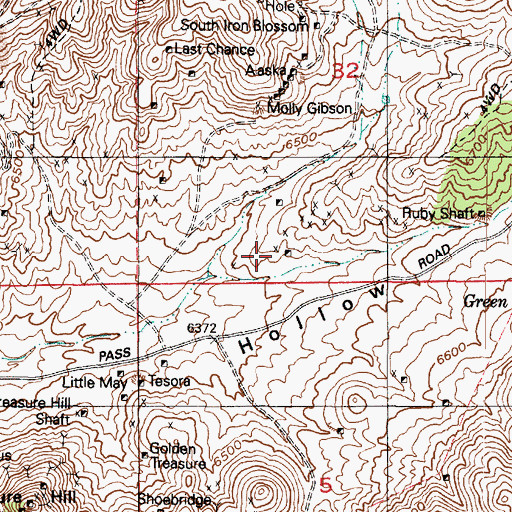 Topographic Map of United Tintic, UT