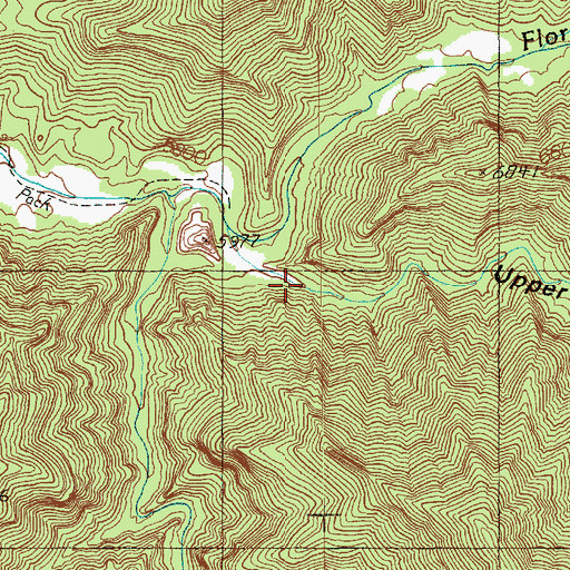 Topographic Map of Upper Bear Canyon, UT
