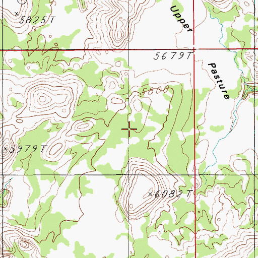 Topographic Map of Upper Pasture, UT